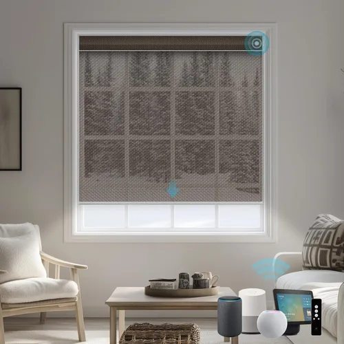 Miniatura 14 de SmartWings Persianas Enrollables Inteligentes Motorizadas con Filtro de Luz, Persianas Eléctricas con Control Remoto para Ventanas Compatibles