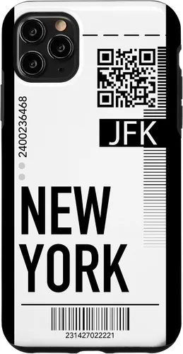 Miniatura 13 de Funda para iPhone 13 Pro Max New York Air Flight Ticket Phone Case
