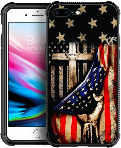 Miniatura 7 de DAIZAG Compatible con iPhone 13 Funda, Protección Total a Prueba de Golpes Antiarañazos Cubierta de TPU, Fundas para Hombre Mujer-Cruz de Madera