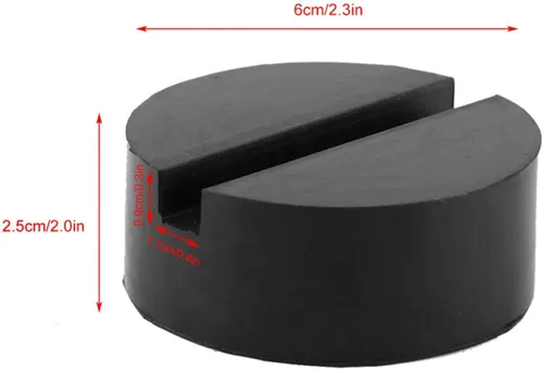 Miniatura 3 de Jack Pad Adapter Jack Disk Rubber Pad Pinch Weld Side Cojín de goma para la mayoría de los ascensores de automóviles