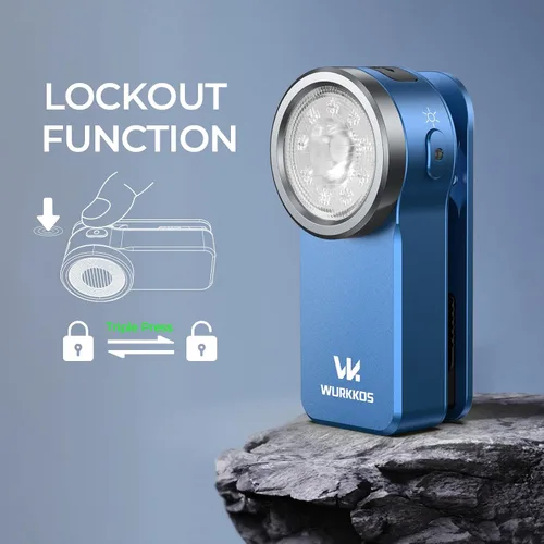 Miniatura 6 de Wurkkos HD03 - Linternas recargables luz EDC con clip, linterna brillante de bolsillo de 680 lúmenes, combina foco/reflector/luz RGB, magnética