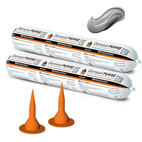 Miniatura 12 de DCP Donseal PU440 Sellador de poliuretano para hormigón, acera, 1 paquete – Relleno de junta de expansión, masilla que no se hunde para cimientos