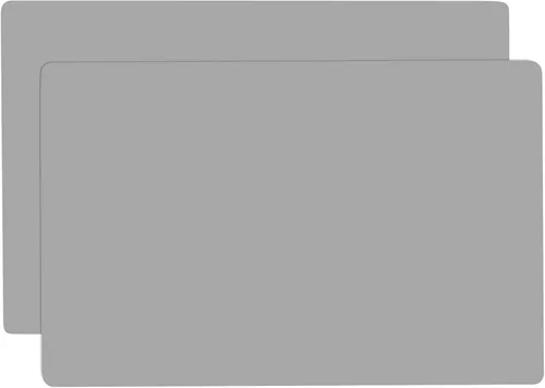 Paquete de 2 tapetes de silicona para encimera de cocina, Treerit 23.62" x 15.75" tapete de silicona grande y grueso, protector de encimera Gris