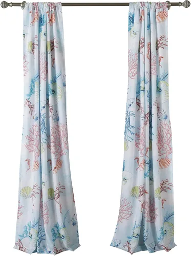 Miniatura 9 de Barefoot Bungalow Sarasota Cenefa para ventana, talla única, multicolor 84.00 x 14.00 pulgadas