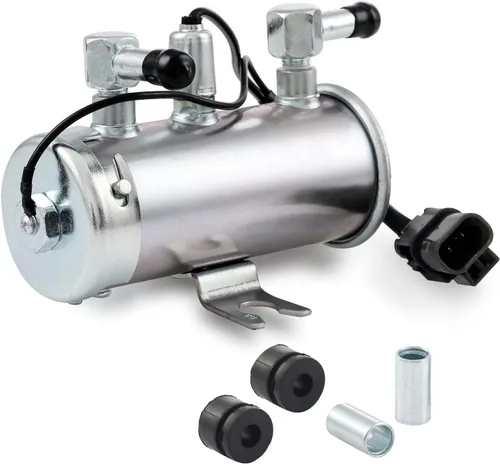 Bomba de combustible universal eléctrica de 24 V para motores diésel de gasolina - Estilo en línea plateado, para tractor, barco, coche clásico