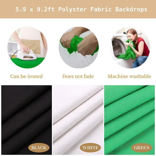 Miniatura 4 de Kit de iluminación de fotografía ShowMaven, kit de iluminación de softbox con fondo fotográfico para fotografía de productos, fotografía