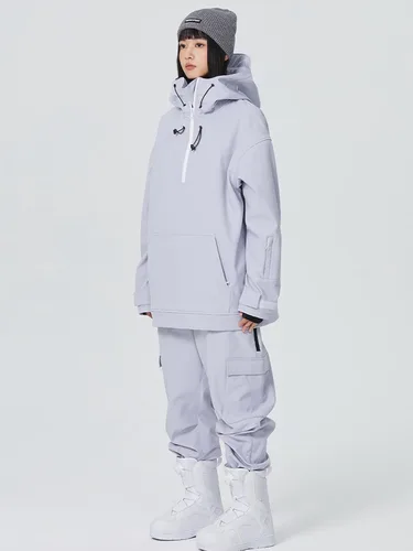 Miniatura 30 de RIUIYELE Traje de esquí para mujer, chaqueta y pantalones de snowboard para deportes al aire libre, traje de nieve con aislamiento impermeable
