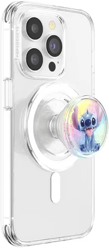 Miniatura 10 de PopSockets - Agarre para teléfono con soporte expandible, agarre adhesivo, Lilo & Stitch - Stitch Globo de Nieve Tidepool Sitch globo de nieve