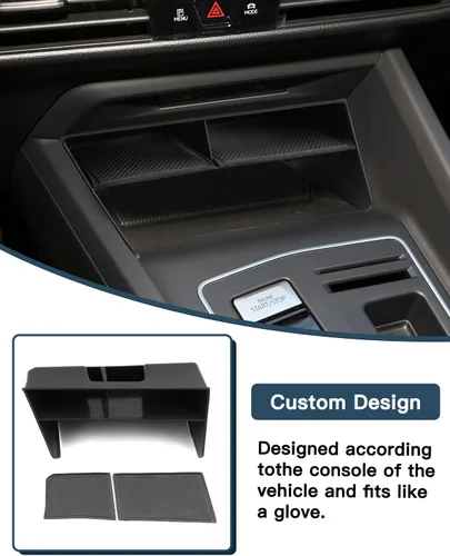 Miniatura 6 de Golf 8 GTI Organizador de consola central, para accesorios Golf GTI/R MK8 2020-2025, estante de consola central compatible con VW Volkswagen Golf