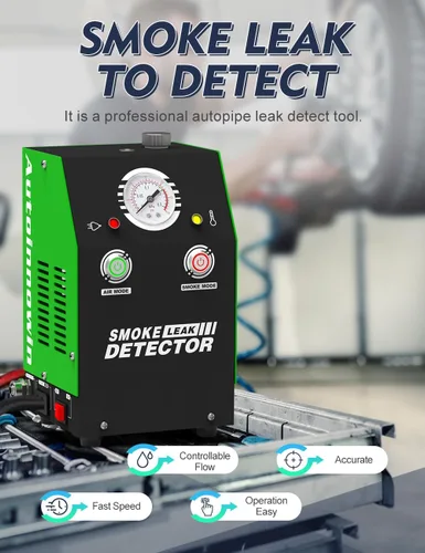Miniatura 2 de Probador de diagnóstico de humo Evap automotriz - Detector de fugas de vacío de 12 V CC con compresor de aire incorporado para sistema de tuberías