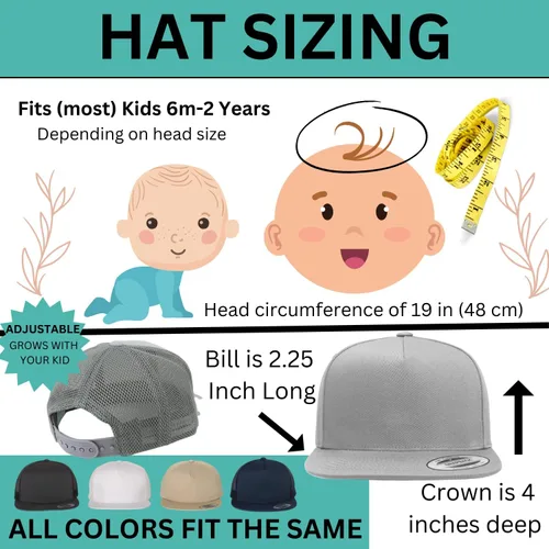 Miniatura 3 de Sombrero personalizado para bebé, sombreros de bebé personalizados para niños y niños, gorra de camionero personalizada, gorra de béisbol para bebé