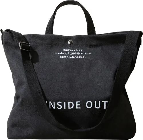 Miniatura 8 de Bolso de mano de lona grande para mujer, bolso de trabajo casual para hombro, bolso cruzado con asa superior, bolsos cruzados