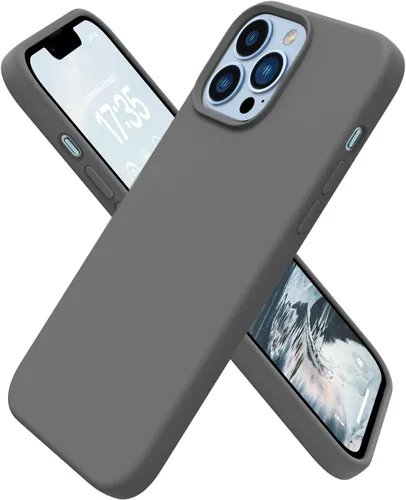 Miniatura 19 de RIZUS - Funda de silicona magnética para iPhone 13 Pro Max [compatible con MagSafe], funda delgada con forro de microfibra antiarañazos, a prueba