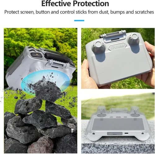 Miniatura 5 de FPVtosky 3-EN-1 Mini 5/4 Pro RC 2 Capucha protectora Sun Hood + 2 Protectores de pantalla + Paquete de cordón, Accesorios para control remoto DJI