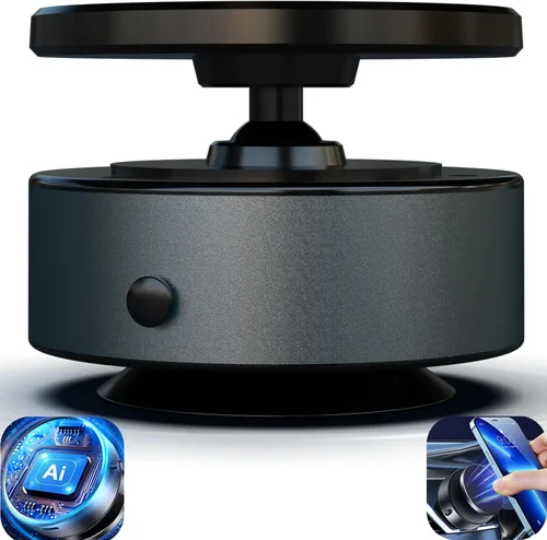 Miniatura 8 de Soporte magnético para teléfono al vacío, soporte de teléfono con ventosa giratoria de 360 grados con ventosa eléctrica, adecuado para automóvil