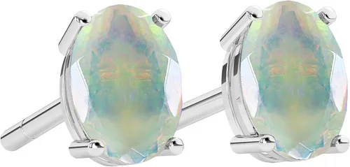 Miniatura 3 de Aretes de plata de ley 925 con forma de corazón, redondo, pera, princesa, piedra natal para mujer, regalo de cumpleaños, San Valentín, Navidad