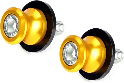 Miniatura 8 de Goldfire 2 piezas 10 mm M10 X1.25 Carretes de brazo oscilante CNC para motocicleta FZR 1000/600R/400 para Kawasaki Z750 /Z750S/ Z750R /ER-6F /ER-6N