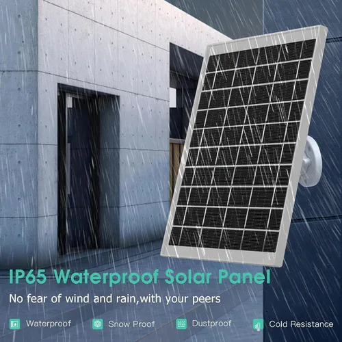 Miniatura 4 de Paquete de 4 cargadores de panel solar USB tipo C de 7 W compatibles con Ring Outdoor Cam Plus, Stick Up Cam Pro, Spotlight Cam Plus, Spotlight Cam
