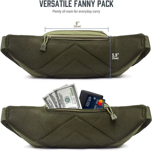 Miniatura 4 de LIVANS Cangurera de transporte oculto, bolsa táctica para pistola de transporte para hombre, funda de ocultación para armas de 1911 y G 17, 19, 20