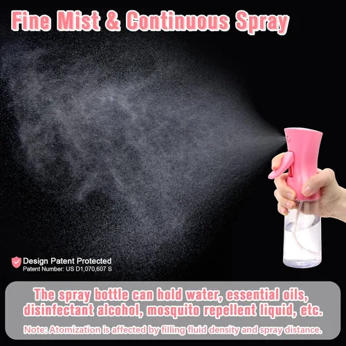 Miniatura 3 de Botella de spray de niebla fina para cabello, cuidado de la piel, cuidado de plantas, aseo de mascotas, limpieza y desinfección - Neblina continua