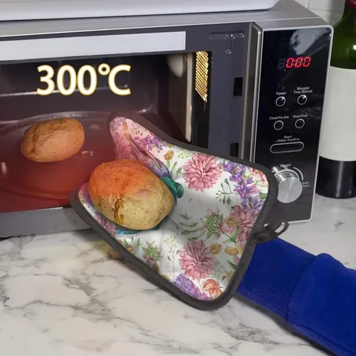Miniatura 5 de Gomyblomy Hummingbirds & Flowers - Forro de sartén aislado para mujer, 2 piezas, resistente al calor, con bolsillo, protector de cocina ligero