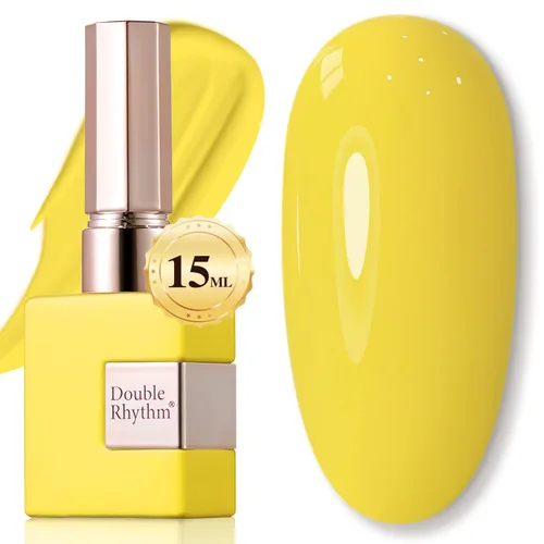 Miniatura 57 de Double Rhythm 15ml de esmalte de uñas en gel, color puro, mismo color, misma botella, esmalte de uñas de remoción para arte de manicura en salón