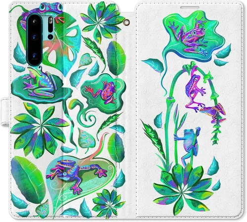 Miniatura 11 de Funda de repuesto para Huawei P30 Pro P30 Mate 30 Pro Mate 30 Mate 20 Pro Mate 20 Magnético Fast Food Art Salsa Folio Popcorn PU Cuero Tarjetero
