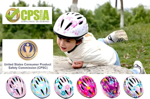 Miniatura 6 de Casco de bicicleta súperligero rosa para niñas pequeñas y bebés. LOVE