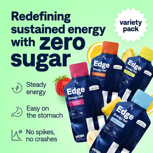Miniatura 2 de UCAN Edge Energy Gel Shots, Paquete de variedad (12, paquetes de 2 onzas) para correr, entrenamiento, ejercicios, fitness, ciclismo, Crossfit