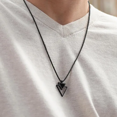 Miniatura 33 de Galis Collar para hombre, collar de cadena de plata de acero inoxidable de alta calidad para hombres, no se deslustra, cadenas para hombres