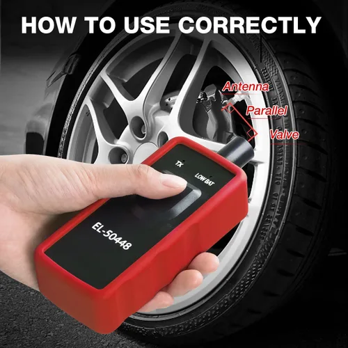 Miniatura 3 de KINGBOLEN EL-50448 Sensor Automático de Presión de Neumáticos 315/433 MHz, Herramienta de Activación de Reset/Relearn TPMS Compatible con Vehículos