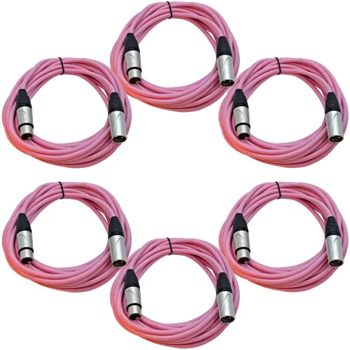 Miniatura 34 de Seismic Audio SAXLX-2Brown-Paquete de 6 cables de conexión XLR de 2 pies marrones - Cables de micrófono - Cables XLR macho a hembra - 2 pies
