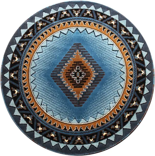 Miniatura 27 de Kingdom South West - Alfombra ovalada de nativos americanos, diseño bereber beige, D143 (3 pies x 4 pies 7 pulgadas, ovalada)