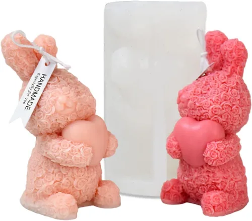 Miniatura 6 de Cestony Moldes de silicona para velas de helado 3D para hacer velas, pilar de resina, aromaterapia, cera, jabón, flor, espécimen, arcilla artesanal