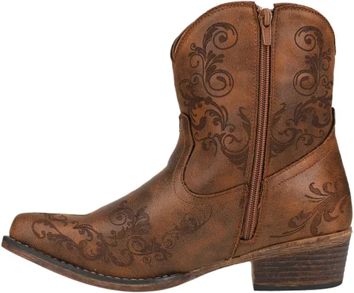 Miniatura 3 de Roper Short Stuff - Botas cortas de moda para mujer, Coñac