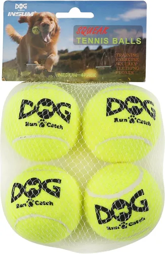 Miniatura 8 de INSUM Pelotas de tenis pequeñas para perros, paquete de 12 pelotas chirriantes de 2.0 pulgadas para razas pequeñas, certificación SGS no tóxicas