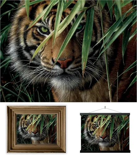Miniatura 8 de Impresiones de arte de pared lenticular 3D LiveLife - El amor de un padre de Deluxebase. Póster 3D de león sin marco. Decoración de pared perfecta.