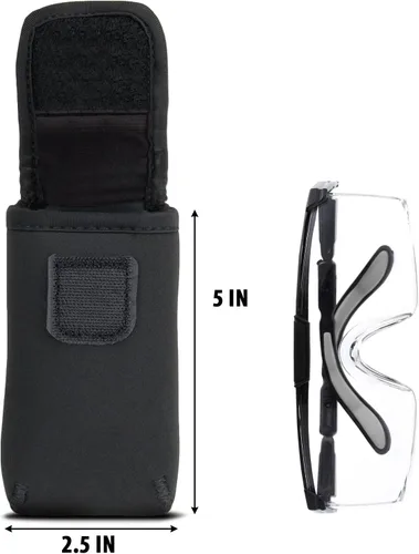 Miniatura 2 de USA Gear Funda de gafas de seguridad para gafas protectoras con presilla reforzada para cinturón y mosquetón