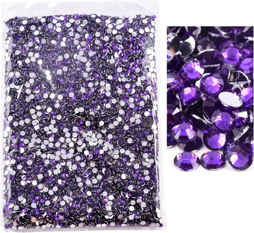 Miniatura 8 de 50000 piezas de diamantes de imitación con parte posterior plana, resina sin termoadhesión, gran cantidad al por mayor para manualidades, bricolaje