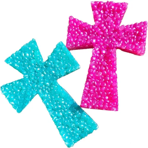 Miniatura 3 de Qeuly Freshie Molds Cross Car Freshie Moldes grandes de resina epoxi de silicona para cuentas de aroma Freshie, moldes de cera para derretir jabón