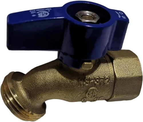 Miniatura 6 de XFITTING - Manguera roscada hembra de 1/2 pulgada x 3/4 pulgadas, manguera roscada Bibb sin torceduras, 1/4 de vuelta, latón, agua o aceite