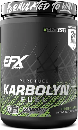 Miniatura 24 de EFX Sports Karbolyn Fuel Polvo de Carbohidratos de Absorción Rápida Carga de Carbohidratos, Energía Sostenida, Recuperación Rápida Libre