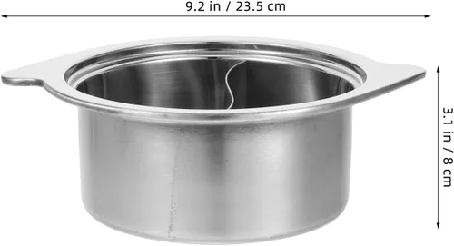 Miniatura 4 de ERINGOGO Olla caliente con divisor, olla antiadherente de acero inoxidable para Shabu Shabu, olla de sopa de doble cara, china para inducción