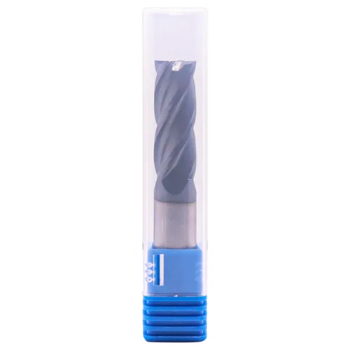 Miniatura 6 de BestParts 5 fresas cuadradas de carburo sólido de alto rendimiento, revestimiento AlTiN, 4 flautas, hélice de 30 grados, diámetro de corte de 1/2