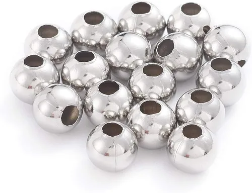Miniatura 10 de Pandahall 500 cuentas espaciadoras redondas de 0.079 in doradas de acero inoxidable 304 sin costuras sueltas pequeñas pequeñas cuentas de metal