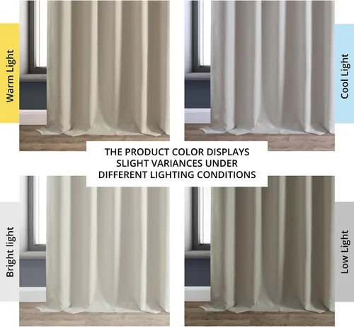 Miniatura 3 de HPD HALF PRICE DRAPES Cortinas opacas sólidas con aislamiento térmico para dormitorio, cortina de 84 pulgadas de largo (1 panel), cortinas opacas