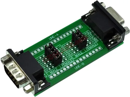 Miniatura 3 de Electronics-Salon D'sub DB9 Placa de prueba de diagnóstico, Conector DSUB DB9 Macho a Hembra.