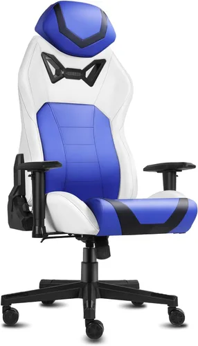 Miniatura 11 de Modern-Depo Sillas ergonómicas para juegos para adultos con espuma viscoelástica de alta densidad Silla de oficina cómoda giratoria, silla