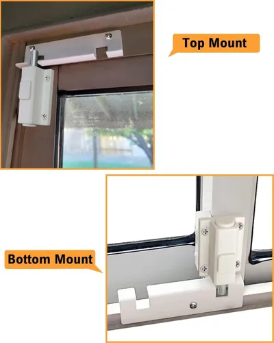 Miniatura 2 de SDGINA Cerradura de seguridad para puerta corredera, paquete de 2 – Cerradura de puerta corredera de patio para puertas de vidrio, cerraduras
