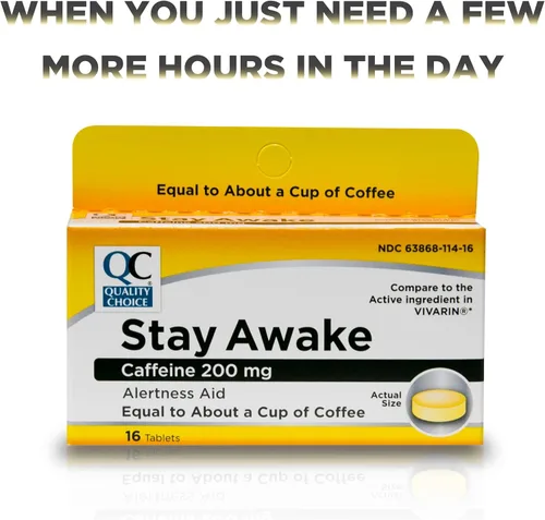 Miniatura 4 de Quality Choice Tableta de cafeína Stay Awake